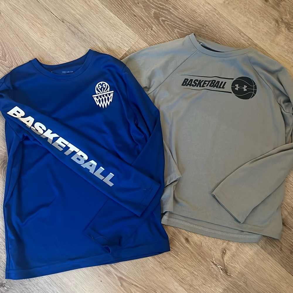 Boys under Armour basketball shirts size S